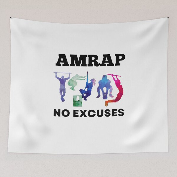 Item preview, No Excuses AMRAP The Fittest Games Bootcamp For Her designed and sold by Desiznn.