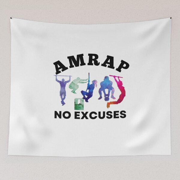 Item preview, No Excuses AMRAP The Fittest Games Bootcamp For Him designed and sold by Desiznn.
