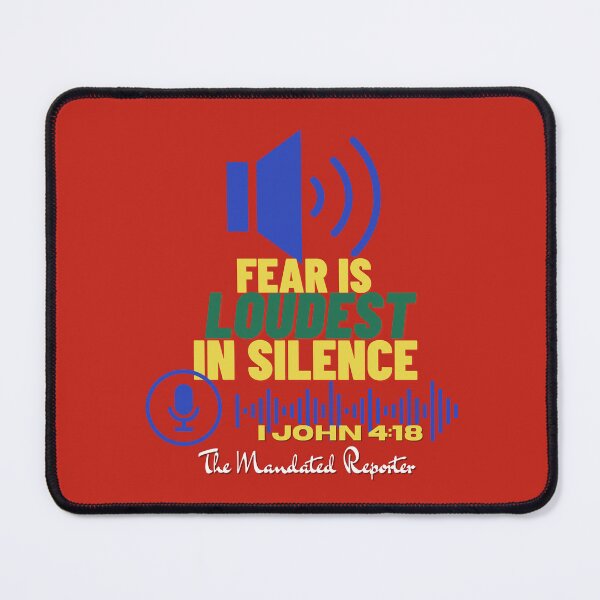 Item preview, Fear is LOUDEST in Silence - Red designed and sold by TheReporter1.