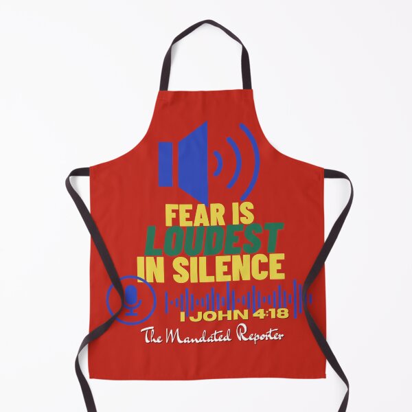 Item preview, Fear is LOUDEST in Silence - Red designed and sold by TheReporter1.