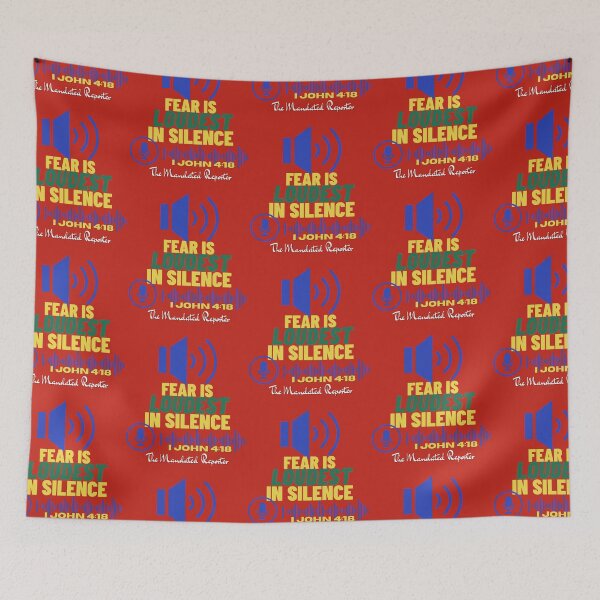 Item preview, Fear is LOUDEST in Silence - Red designed and sold by TheReporter1.