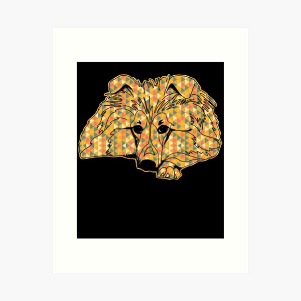 Item preview, Shetland Sheepdog - Shetland Sheepdog Geometric designed and sold by UnknownArtistt.