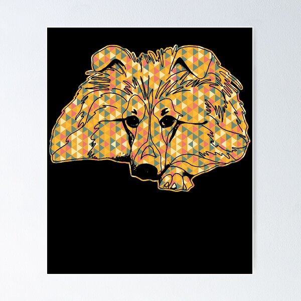 Item preview, Shetland Sheepdog - Shetland Sheepdog Geometric designed and sold by UnknownArtistt.