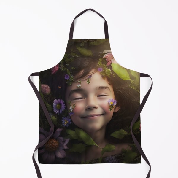 Item preview, A Happy Young Child Surrounded by Flowers designed and sold by Daniel Leighton.