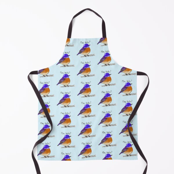Item preview, Play birbs? Wingspan board game cute western bluebird - black text designed and sold by Artbyacat.