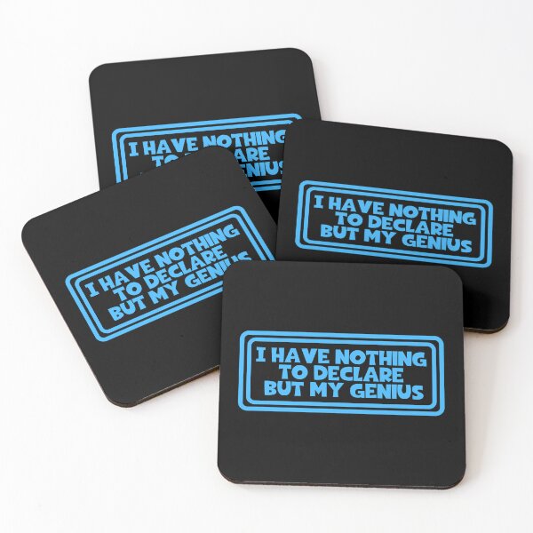 Item preview, I Have Nothing To Declare But My Genius - Oscar Wilde Quotes designed and sold by JourneyCreative.
