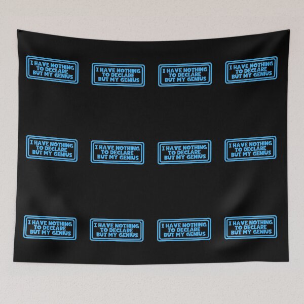 Item preview, I Have Nothing To Declare But My Genius - Oscar Wilde Quotes designed and sold by JourneyCreative.