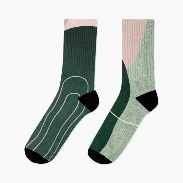 Item preview, Mid Century Arches in Pink and Green 3 designed and sold by UrbanEpiphany.