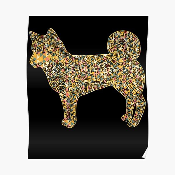 Shiba Inu - Shiba Inu Geometric Poster