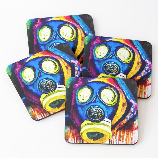 Item preview, Gas mask abstract art 2 designed and sold by shrolts.