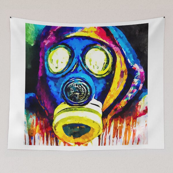Item preview, Gas mask abstract art 2 designed and sold by shrolts.