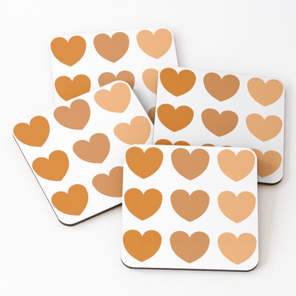 Item preview, 3 Hearts - orange (patterned) designed and sold by Lorelle Gifts.