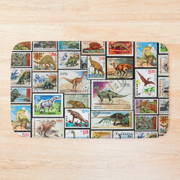 Item preview, Dinosaur Stamp collage designed and sold by 2AGoodHome.