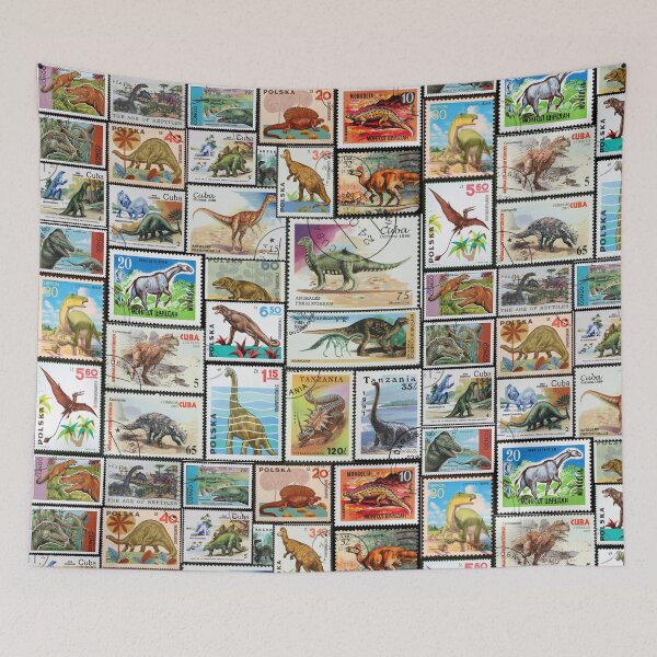Item preview, Dinosaur Stamp collage designed and sold by 2AGoodHome.