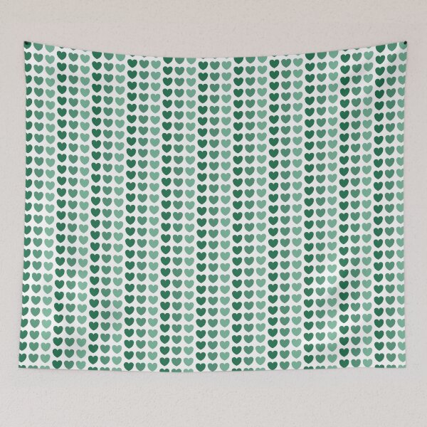 Item preview, 3 Hearts - green (patterned) designed and sold by Lorelle Gifts.