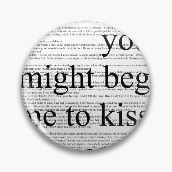 Item preview, Might Beg Me to Kiss You - KOTW designed and sold by bookswithjulz.