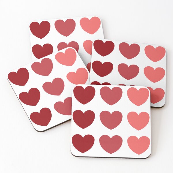 Item preview, 3 Hearts - red (patterned) designed and sold by Lorelle Gifts.