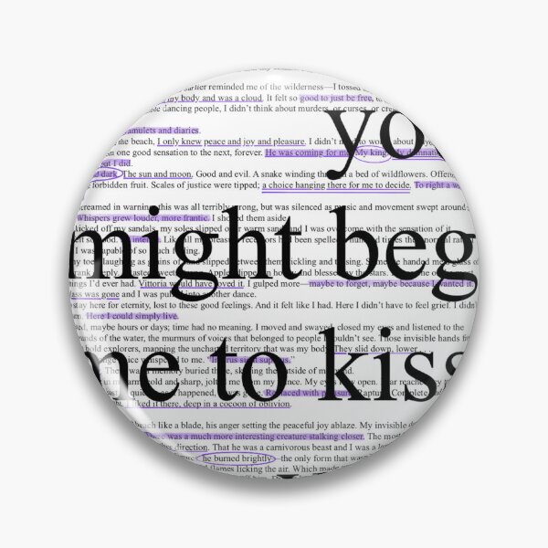Item preview, Might Beg Me to Kiss You - KOTW Annotated designed and sold by bookswithjulz.