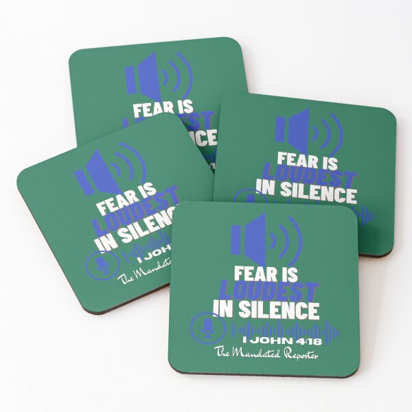 Item preview, Fear is LOUDEST in Silence - Green designed and sold by TheReporter1.
