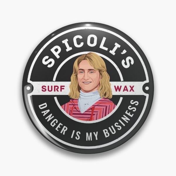 Item preview, Spicoli's Surf Wax - "Danger is my business" - vintage logo designed and sold by Primotees.
