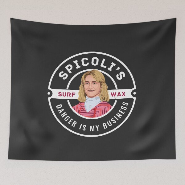 Item preview, Spicoli's Surf Wax - "Danger is my business" - vintage logo designed and sold by Primotees.