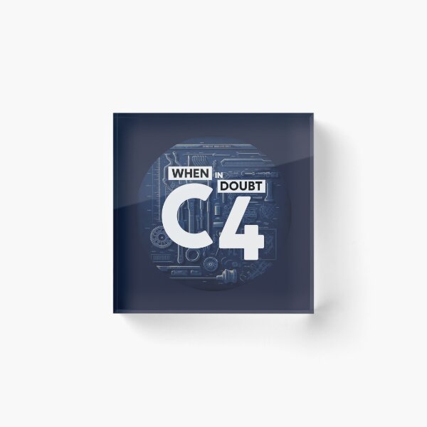 Item preview, When In Doubt C4 designed and sold by RogueDroid.