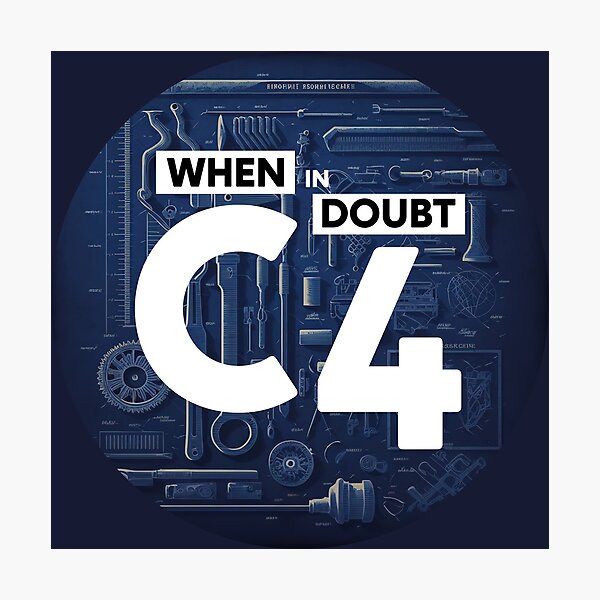 Item preview, When In Doubt C4 designed and sold by RogueDroid.