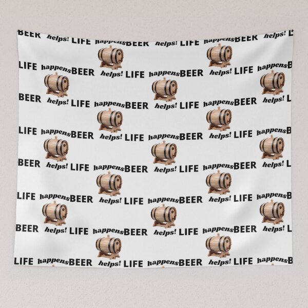 Item preview, LIFE happens BEER helps!   designed and sold by galvinitjeth.