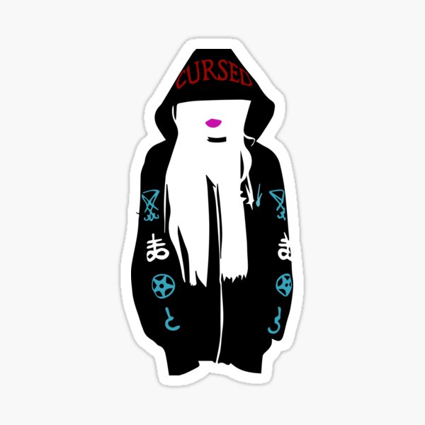 Schlechtes Mädchen trägt Hoodie Sticker