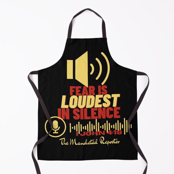 Item preview, Fear is LOUDEST in Silence - Black designed and sold by TheReporter1.