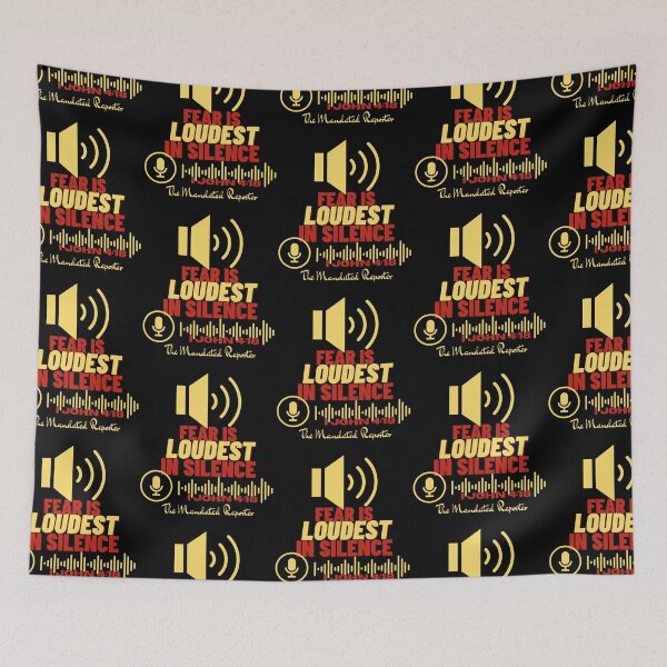 Item preview, Fear is LOUDEST in Silence - Black designed and sold by TheReporter1.