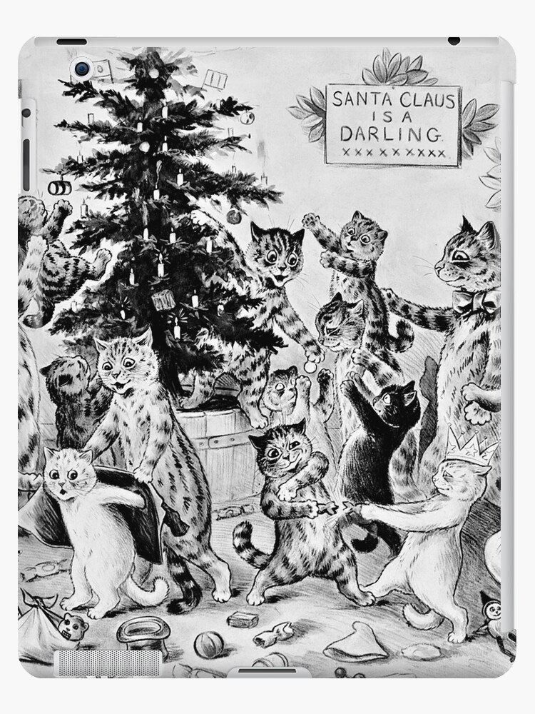 Christmas-Time in Catland Louis Wain Framed Art Print for Sale by