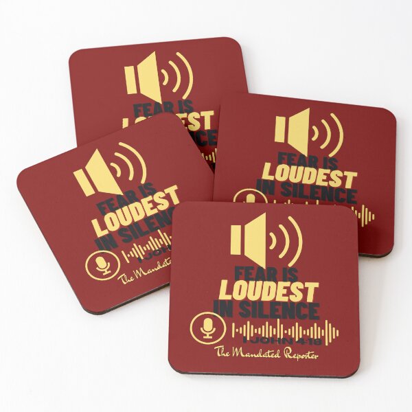 Item preview, Fear is LOUDEST in Silence - Burgundy designed and sold by TheReporter1.