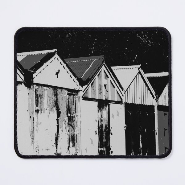 Item preview, Arty Boatsheds in Black and White designed and sold by Annalucia.