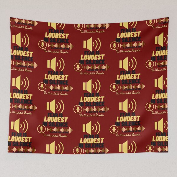 Item preview, Fear is LOUDEST in Silence - Burgundy designed and sold by TheReporter1.