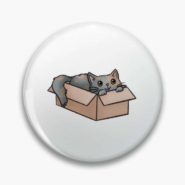 Artikelvorschau, Nette gedämpfte Schildpatt-Katze in einer Box entworfen und verkauft von Zephyr-Studio.