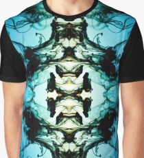 Mirrored Water Green and Blue Graphic T-Shirt