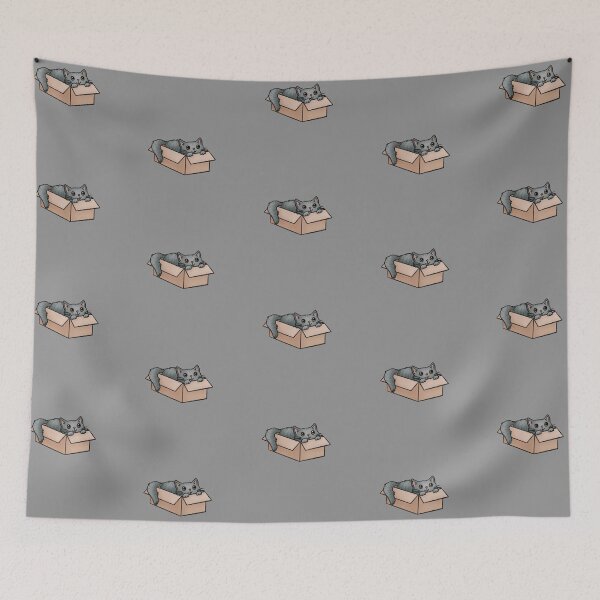 Item preview, Cute Gray Tabby Cat In A Box designed and sold by Zephyr-Studio.