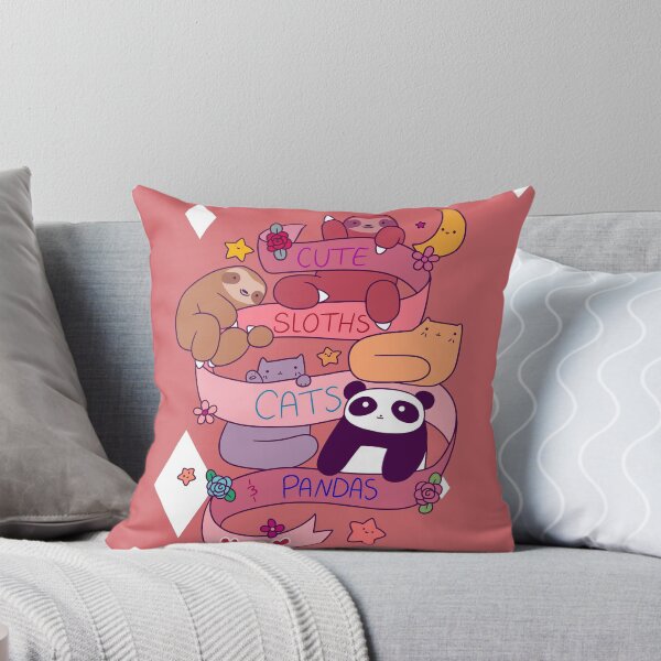 Item preview, "Happy Birthday" Cute Sloths Cats and Pandas designed and sold by SaradaBoru.