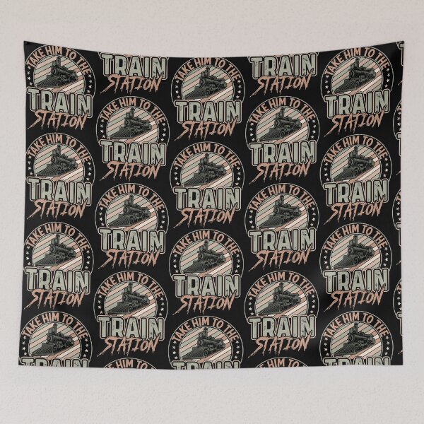 Item preview, Take Him to Train Station designed and sold by CatasCornerShop.