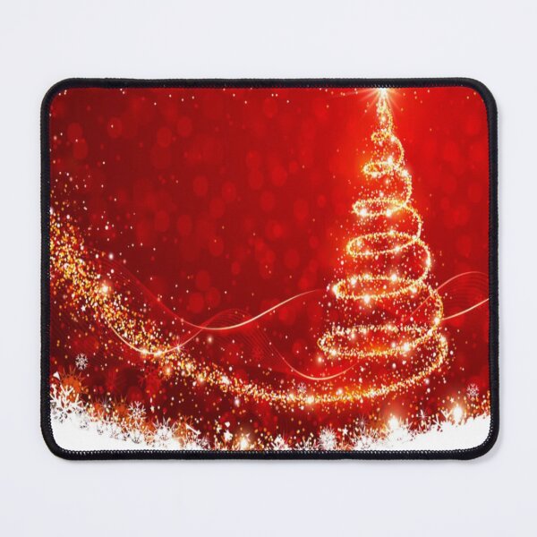 Item preview, Abstract Sparkle Christmas tree Red Gold designed and sold by WearWolfDesigns.