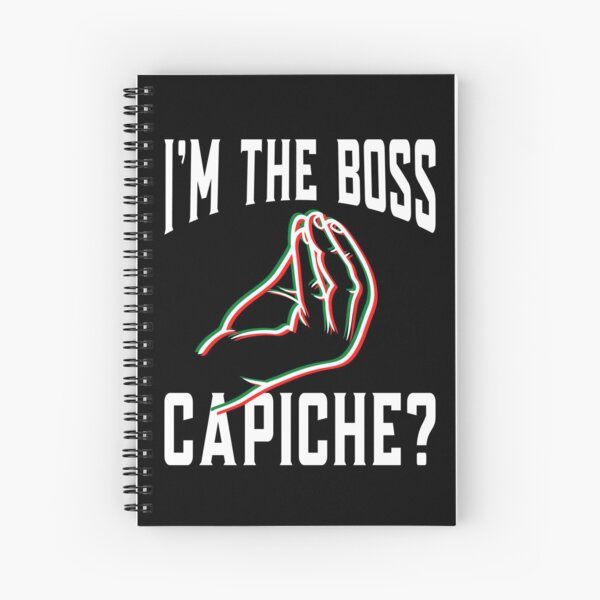 Item preview, I'm The Boss Capiche?, Funny Italian Hand Gesture, Italy Culture Quotes and Sayings designed and sold by singRsong.