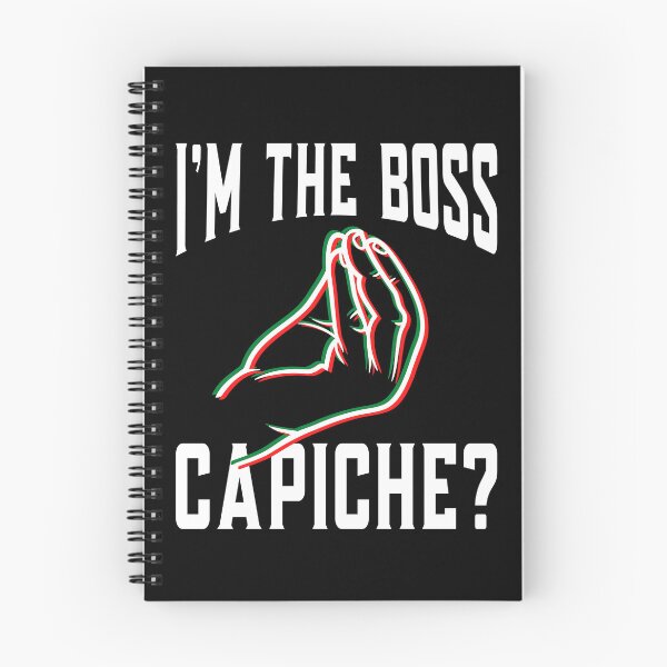 Item preview, I'm The Boss Capiche?, Funny Italian Hand Gesture, Italy Culture Quotes and Sayings designed and sold by singRsong.