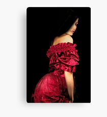 Woman in a Red Dress Canvas Print