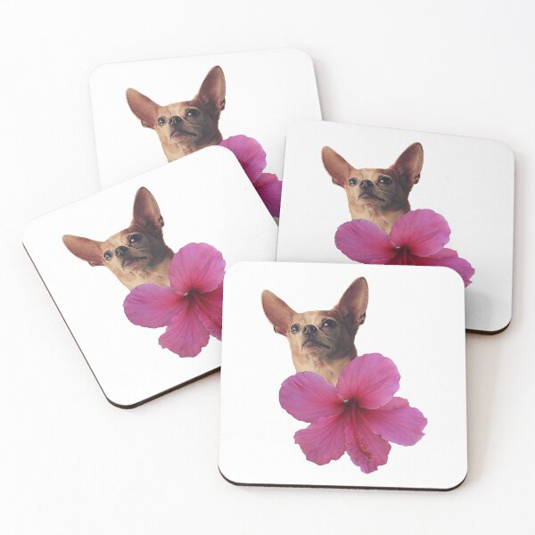 Item preview, Chihuahua hiding in Hibiscus designed and sold by Aloha Midori.