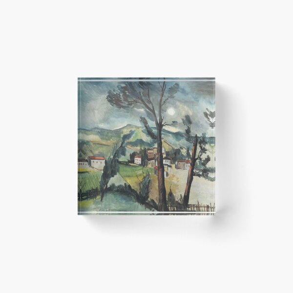 Item preview, Vintage landscape painting designed and sold by Vintage Designs +.