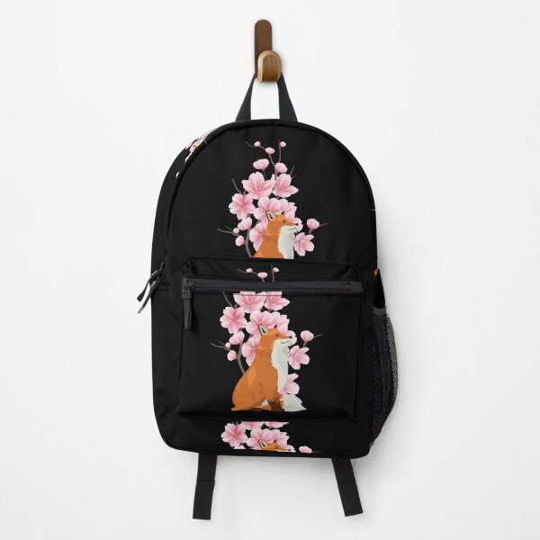 Item preview, japanese fox cherry blossom flower sakura trees kawaii designed and sold by ColourTrials.