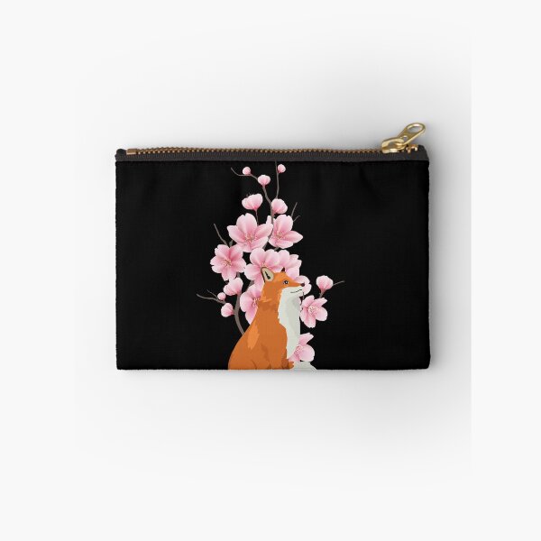 Item preview, japanese fox cherry blossom flower sakura trees kawaii designed and sold by ColourTrials.