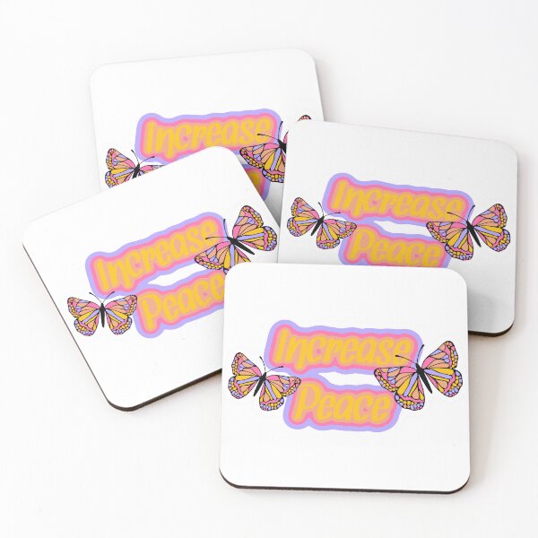 Item preview, Increase peace colorful butterfly sticker  designed and sold by nataliamae1304.