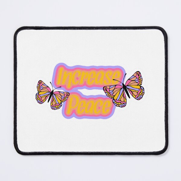 Item preview, Increase peace colorful butterfly sticker  designed and sold by nataliamae1304.